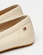 Tommy Hilfiger Кожени мокасини с флаг Тъмнобежово