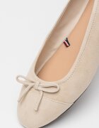 Tommy Hilfiger Кожени пантофки с подсилен връх Светло бежово