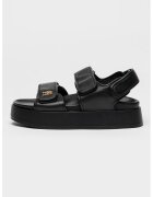 Tommy Hilfiger Кожени сандали с равна платформа