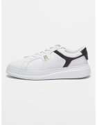 Tommy Hilfiger Кожени спортни обувки - Бял/Тъмносин