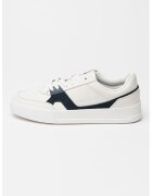 Tommy Hilfiger Кожени спортни обувки Court от кожа и велур - Бял/Сив