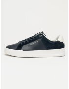 Tommy Hilfiger Кожени спортни обувки Court - Тъмносин