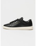 Tommy Hilfiger Кожени спортни обувки Icon - Черен/Мръснобял