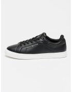 Tommy Hilfiger Кожени спортни обувки Icon Court - Тъмнокафяв/Бял