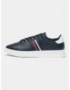 Tommy Hilfiger Кожени спортни обувки Modern Cupsole - Бял/Бордо/Ултрамарин синьо
