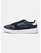 Tommy Hilfiger Кожени спортни обувки Modern Lightcup с велур - Ултрамарин синьо