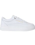 Tommy Hilfiger Кожени спортни обувки с лого - Бял