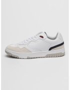 Tommy Hilfiger Кожени спортни обувки с лого - Бял/Мръснобял