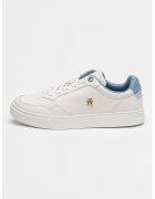Tommy Hilfiger Кожени спортни обувки с лого - Лавандула/Бял
