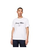 Tommy Hilfiger Мъжка тениска script logo tee - MW0MW33691-YBR - Бяла