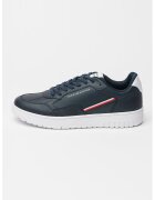 Tommy Hilfiger Мъжки кецове - естествена кожа - Червен/Ултрамарин синьо/Бял