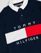 Tommy Hilfiger Памучна блуза Червен/Тъмносин