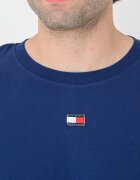 Tommy Hilfiger Памучна къса пижама с лого Червен/Тъмносин