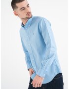 Tommy Hilfiger Памучна риза Oxford - Ледено синьо