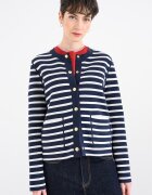 Tommy Hilfiger Памучна жилетка с копчета Тъмносин