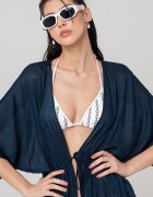 Tommy Hilfiger Плажно кимоно с модал - Тъмносин