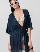 Tommy Hilfiger Плажно кимоно с модал - Тъмносин