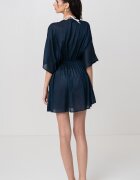 Tommy Hilfiger Плажно кимоно с модал - Тъмносин