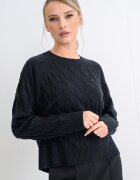 Tommy Hilfiger Плетен пуловер с вълна Черен