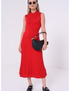 Tommy Hilfiger Плисирана рокля от лиосел и коприна