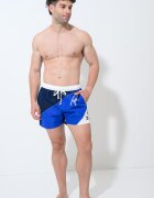 Tommy Hilfiger Плувни шорти с бродирано лого Арктическо бяло/Избелял флот