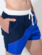 Tommy Hilfiger Плувни шорти с бродирано лого Арктическо бяло/Избелял флот