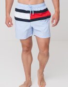 Tommy Hilfiger Плувни шорти с лого и връзка Червен/Пастелносин/Черен