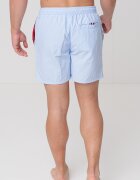 Tommy Hilfiger Плувни шорти с лого и връзка Червен/Пастелносин/Черен