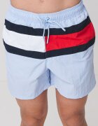 Tommy Hilfiger Плувни шорти с лого и връзка Червен/Пастелносин/Черен