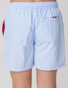 Tommy Hilfiger Плувни шорти с лого и връзка Червен/Пастелносин/Черен