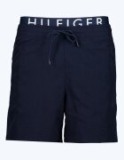 Tommy Hilfiger Плувни шорти с лого на талията Cапфирено синьо
