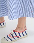 Tommy Hilfiger Пола от органичен памук Бял/Пастелносин