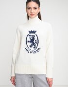 Tommy Hilfiger Поло с принт Мръснобял/Тъмносин