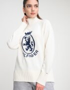 Tommy Hilfiger Поло с принт Мръснобял/Тъмносин