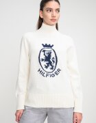 Tommy Hilfiger Поло с принт Мръснобял/Тъмносин