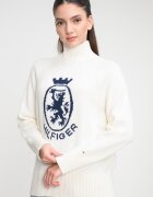 Tommy Hilfiger Поло с принт Мръснобял/Тъмносин
