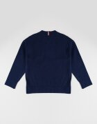 Tommy Hilfiger Пуловер от органичен памук с лого Бял/Ултрамарин синьо