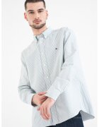 Tommy Hilfiger Раирана памучна риза Heritage тип Oxford - Бледозелен