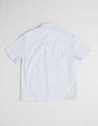 Tommy Hilfiger Раирана риза с къси ръкави Бял/Ледено синьо