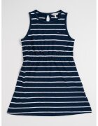 Tommy Hilfiger Раирана рокля без ръкави - Мръснобял/Тъмносин