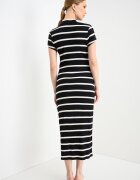 Tommy Hilfiger Раирана рокля Бял/Черен