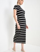 Tommy Hilfiger Раирана рокля Бял/Черен