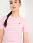 Tommy Hilfiger Раирана слим тениска