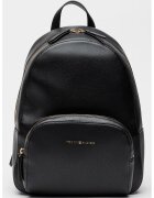 Tommy Hilfiger Раница от еко кожа с лого - Черен