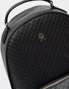Tommy Hilfiger Раница от еко кожа с релефен монограм Черен