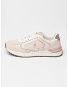 Tommy Hilfiger Равни спортни обувки от велур Fashion Runner Mix - Прашно розово/Светло бежово