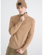 Tommy Hilfiger Рипсен пуловер с органичен памук