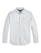 Tommy Hilfiger Риза Oxford с органичен памук - Бял/Лавандула