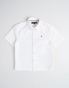 Tommy Hilfiger Риза с къси ръкави и лого Бял