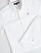 Tommy Hilfiger Риза с къси ръкави и лого Бял